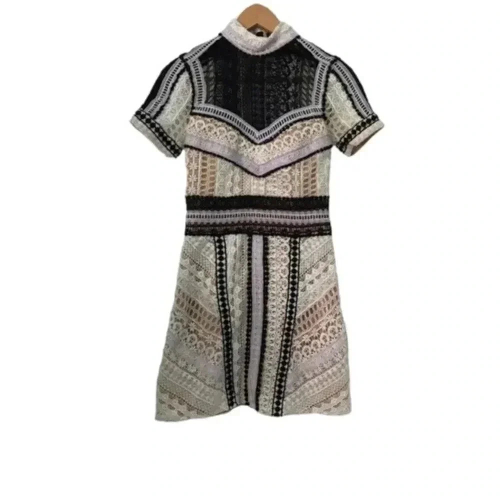 Nasty Gal Sentimental Lady Crochet Lace Dress - Picture 2 of 7